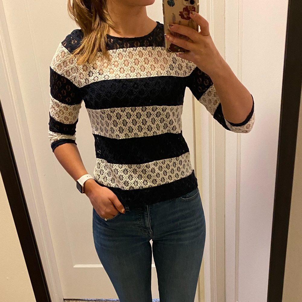 Striped Lace Shirt